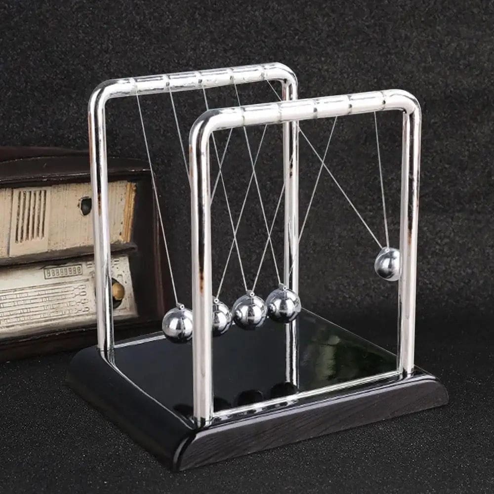 Newton Cradle Balance Steel Balls, 5 Balls Physics Science Pendulum Desk Toy, Home Decor Anti Stress Game Toy, Metal Pendulum Ball School Teaching Supplies, Steel Ball Balance Toy, Cool Office Decor and Tabletop Toys for Stress Relief Newton Cradle Balance Steel Balls, 5 Balls Physics Science Pendulum Desk Toy, Home Decor Anti Stress Game Toy, Metal Pendulum Ball School Teaching Supplies, Steel Ball Balance Toy, Cool Office Decor and Tabletop Toys for Stress Relief